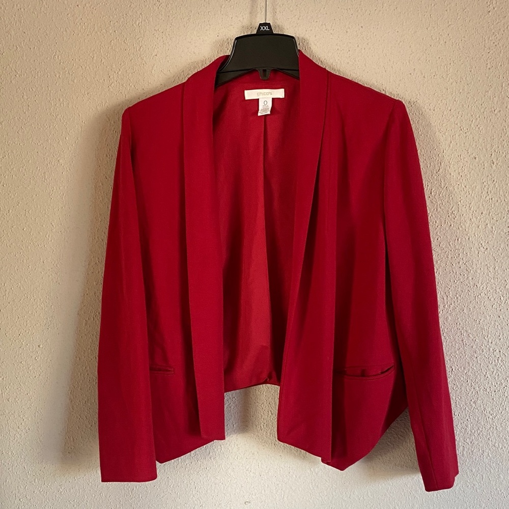Chico's Vibrant Red Blazer